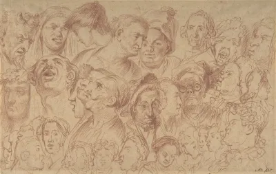 Sheet Of Studies Of Heads 2