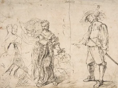 Sheet With Figure Studies