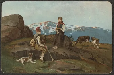 Shepherd And Girl