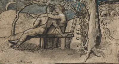 Shepherd And Shepherdess By Moonlight