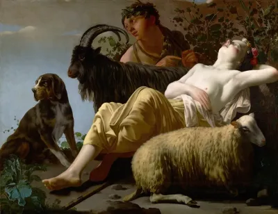 Shepherd And Sleeping Shepherdess
