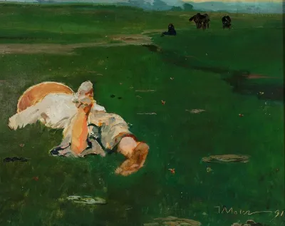 Shepherd Girl In A Meadow