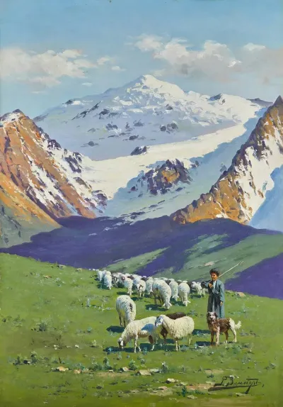 Shepherd In The Caucasus