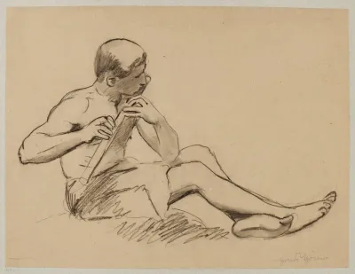 Shepherd Playing The Flute