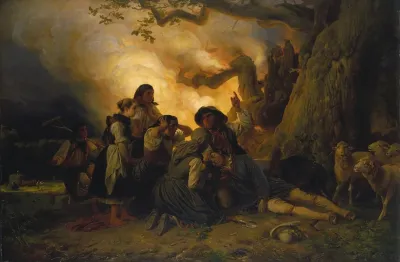 Shepherd Struck By Lightning