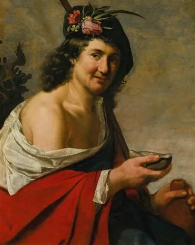 Shepherd With A Drinking Bowl Possibly Daifilo