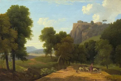 Shepherd With His Flock