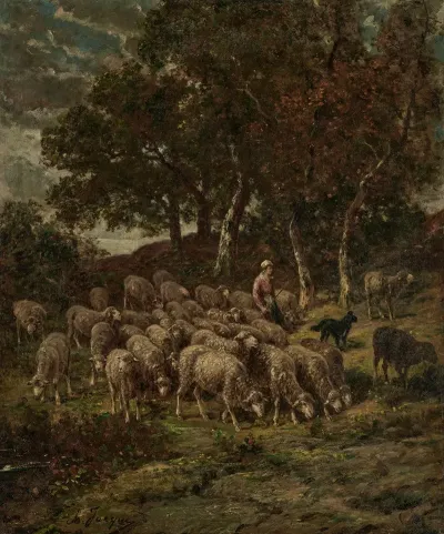 Shepherdess And Her Flock 3