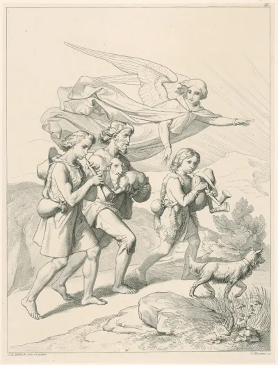 Shepherds Travel To Bethlehem