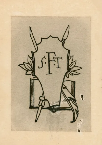 Shield Design From Prefatory Materials Of Bells Decorated Edition Of The Tempest