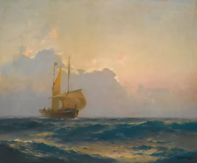 Ship At Dusk