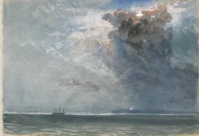 Ship At Sea During A Storm