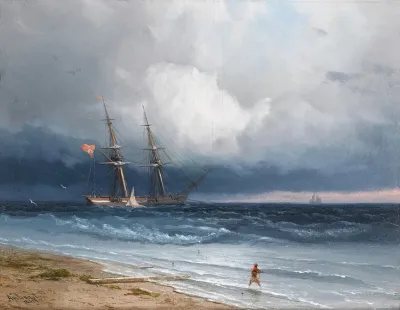 Ship By The Shore