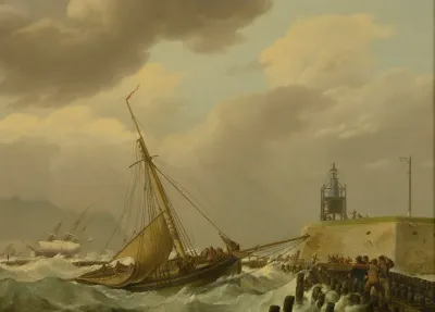 Ship In Stormy Seas