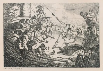 Shipboard Fighting Scene