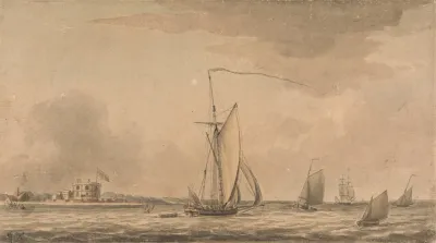 Shipping In The Solent Off Calshot Castle