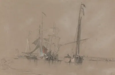 Shipping Off The Coast Near Corton