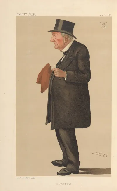 Shipping Officials Plymouth Sir Edward Bates May 12 1888