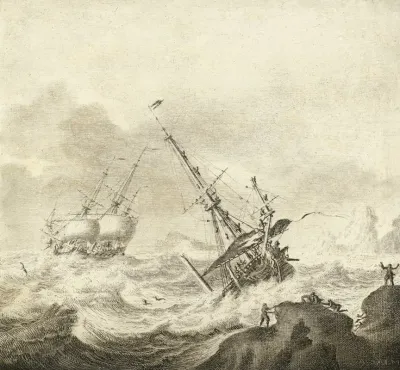 Shipping On A Stormy Sea