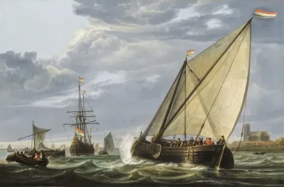 Shipping On The Maas Dordrecht