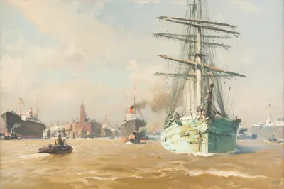 Ships In Hamburg