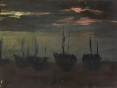 Ships In Moonlight