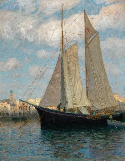 Ships In The Harbour Of Chioggia