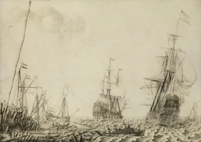 Ships Near A Harbor