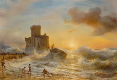 Shipwreck At Castello Sul Mare In Rapallo
