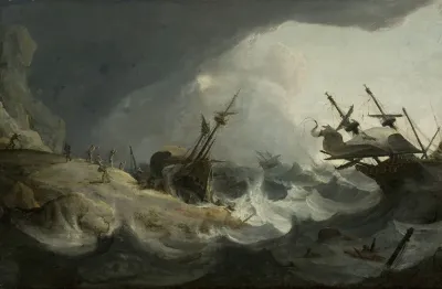 Shipwreck During The Storm On 1 3 March
