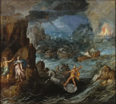 Shipwreck Of The Greek Fleet On The Voyage Home From Troy