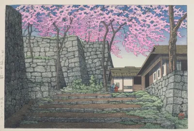 Shirakawajo Ato No Sakura Cherry Blossoms At The Ruins Of Shirakawa Castle