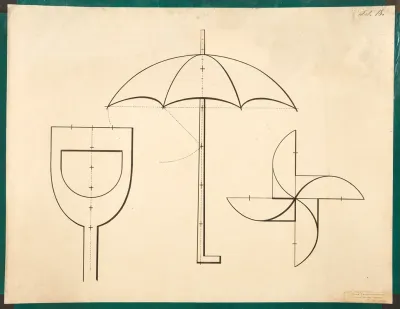 Shovel Handle Umbrella Ship Propeller