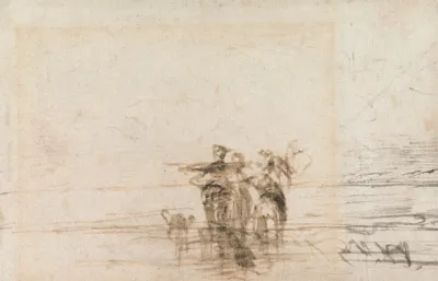 Shrimpers On The Shore