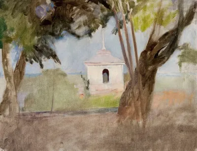 Shrine In Talashkino Northern Side Study