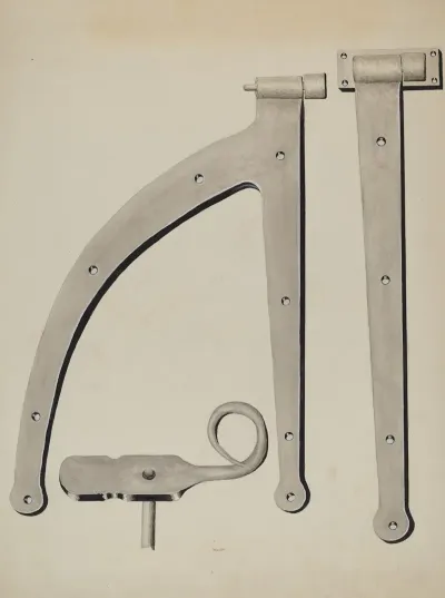 Shutter Hinge And Fastener