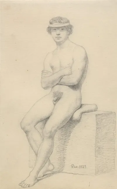Siddende Mandlig Model 2