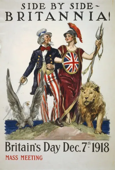 Side By Side Britannia Britains Day Dec 7th 1918