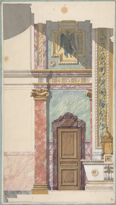Side View Of Design For Altar