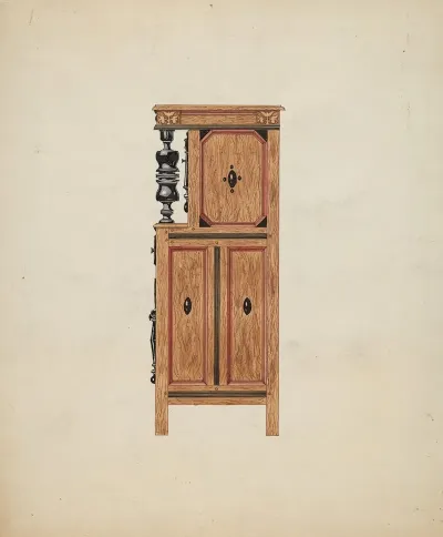 Side View Of Hartford Cupboard