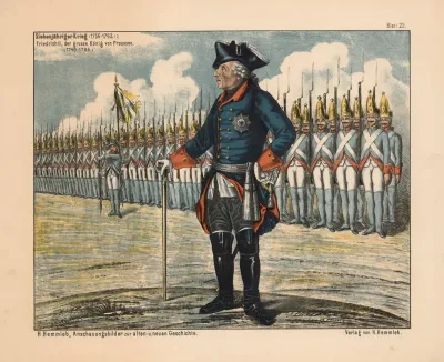 Siebenjahriger Krieg 1756 1763 Friedrich Ii Der Grosse Konig Von Preussen 1740 1786