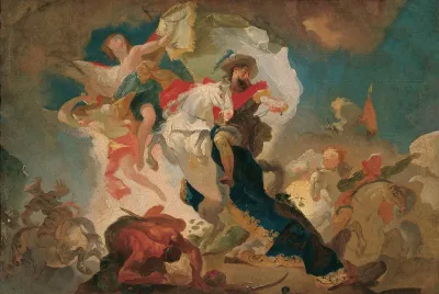 Sieg Des Heiligen Jakob Von Compostela Uber Die Sarazenen In Der Schlacht Von Clavigo