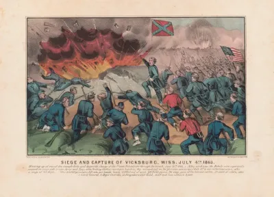 Siege And Capture Of Vicksburg Miss July 4th 1863