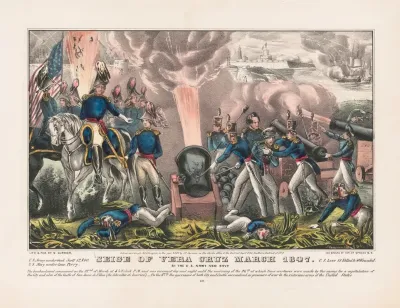 Siege Of Vera Cruz March 1847 By The U S Army And Navy