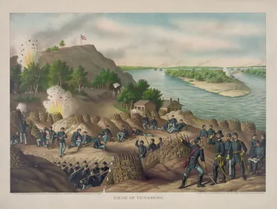 Siege Of Vicksburg 13 15 17 Corps Commanded By Gen U S Grant Assisted By The Navy Under Admiral Porter Surrender July 4 1863