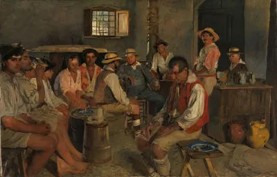 Siesta In An Osteria In Sora