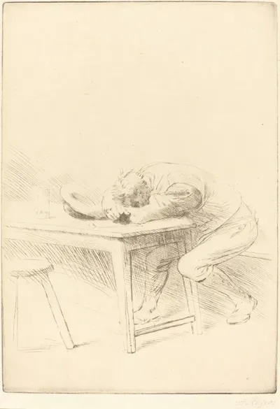 Siesta Of A Laborer Sieste Dun Ouvrier
