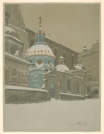 Sigismunds Chapel In The Snow