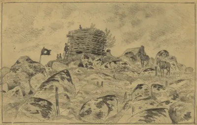 Signal Station On The Summit Of Poney Mountain Near Culpepper Court House Va