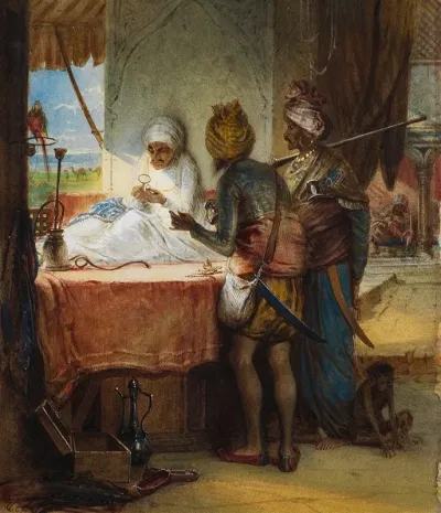 Sikh Soldiers Bargaining For A Diamond
